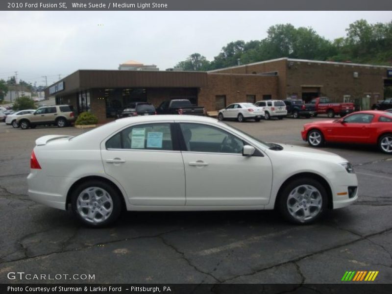White Suede / Medium Light Stone 2010 Ford Fusion SE
