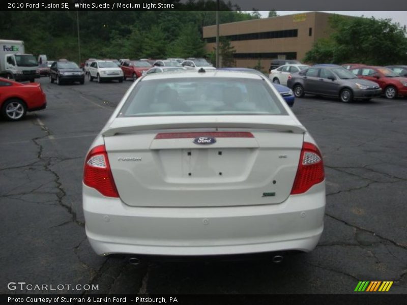 White Suede / Medium Light Stone 2010 Ford Fusion SE