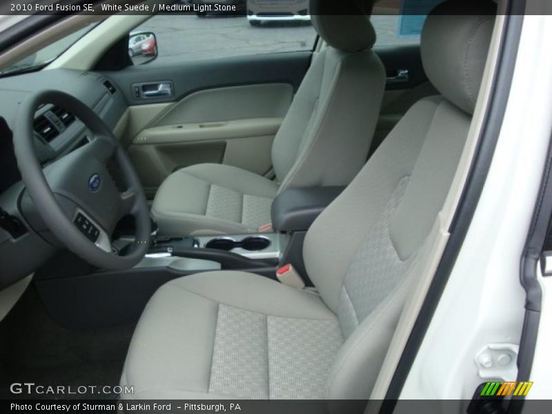 White Suede / Medium Light Stone 2010 Ford Fusion SE