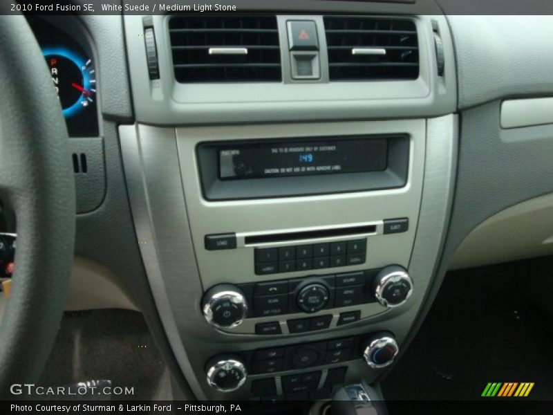White Suede / Medium Light Stone 2010 Ford Fusion SE