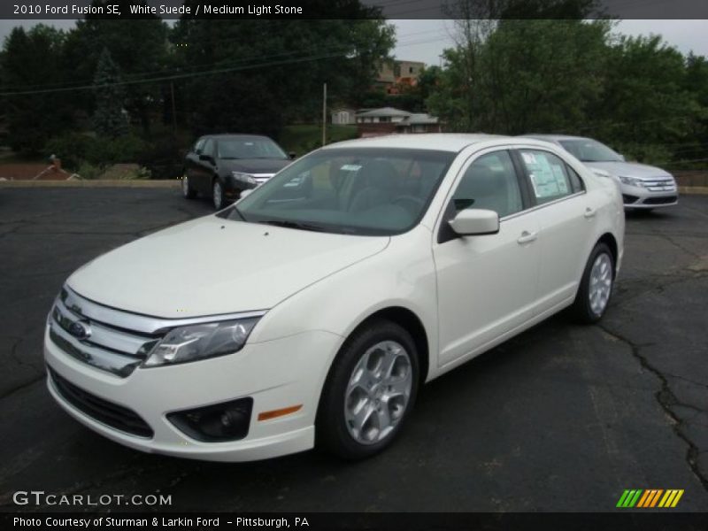 White Suede / Medium Light Stone 2010 Ford Fusion SE