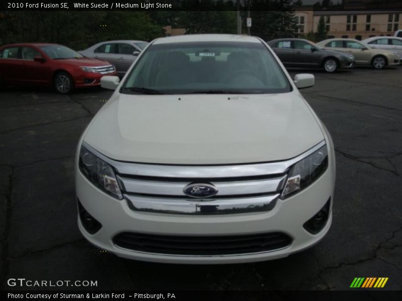 White Suede / Medium Light Stone 2010 Ford Fusion SE