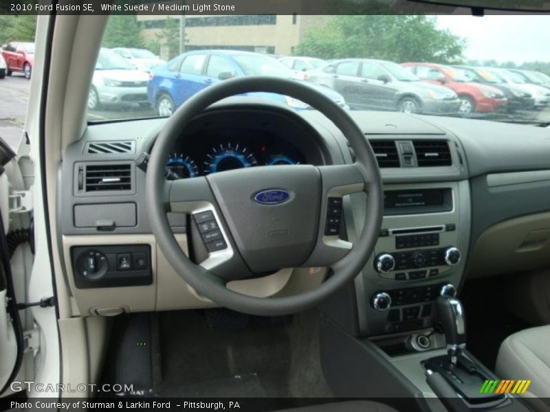 White Suede / Medium Light Stone 2010 Ford Fusion SE