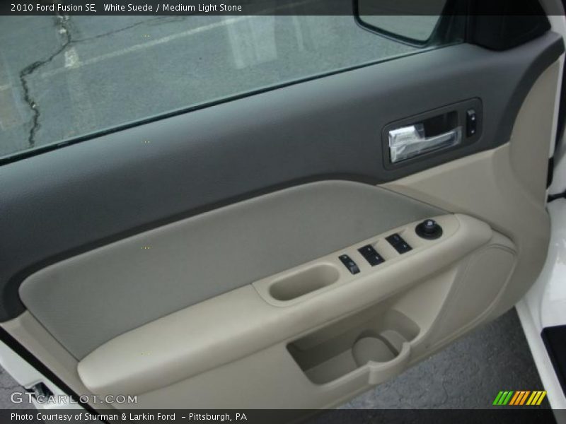 White Suede / Medium Light Stone 2010 Ford Fusion SE