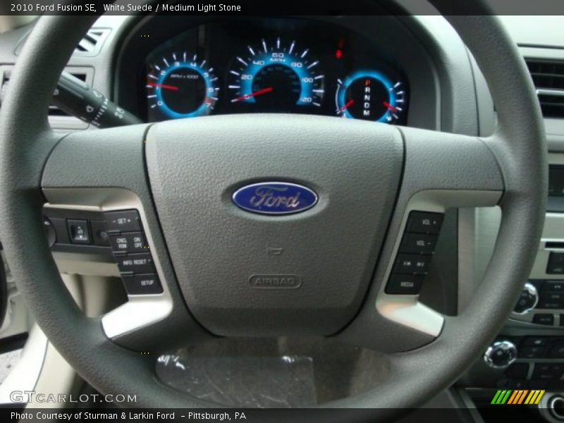 White Suede / Medium Light Stone 2010 Ford Fusion SE