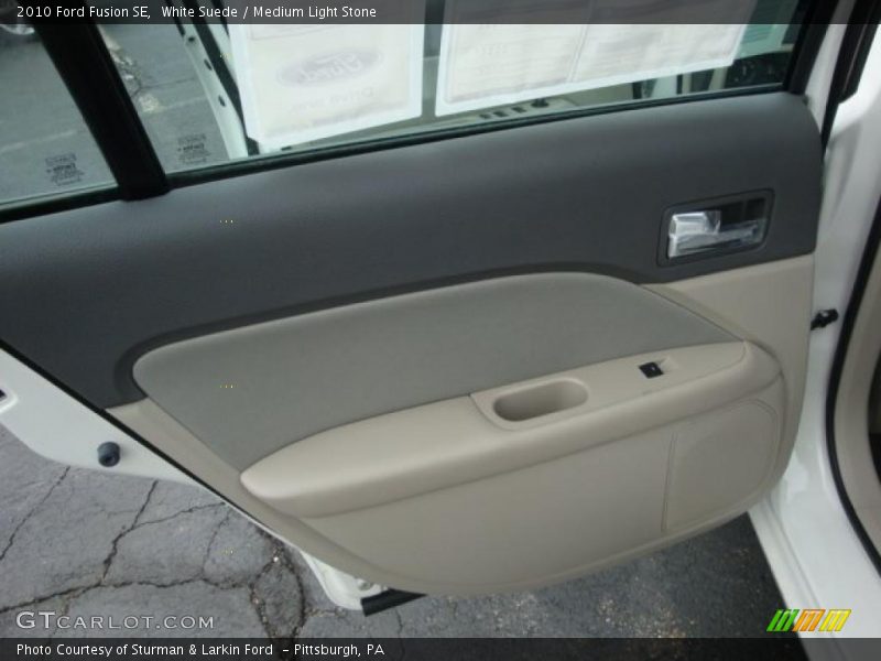 White Suede / Medium Light Stone 2010 Ford Fusion SE