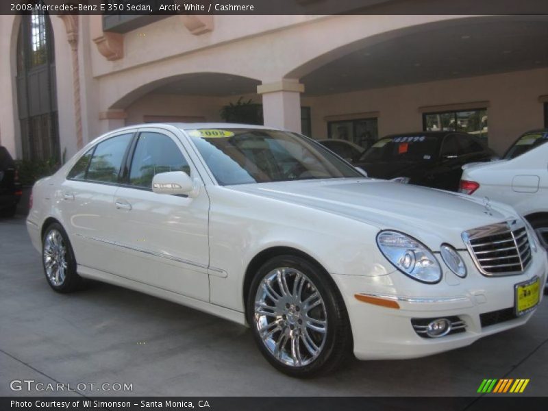 Arctic White / Cashmere 2008 Mercedes-Benz E 350 Sedan