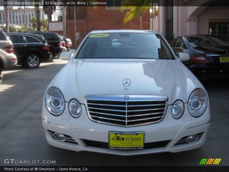 Arctic White / Cashmere 2008 Mercedes-Benz E 350 Sedan