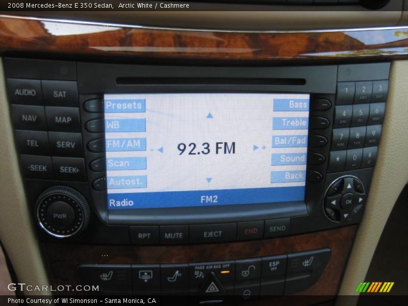Arctic White / Cashmere 2008 Mercedes-Benz E 350 Sedan