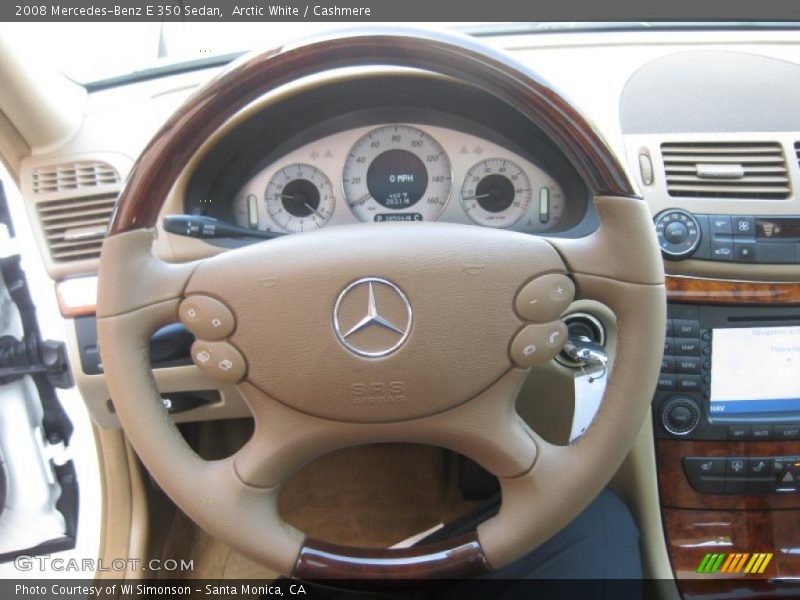 Arctic White / Cashmere 2008 Mercedes-Benz E 350 Sedan