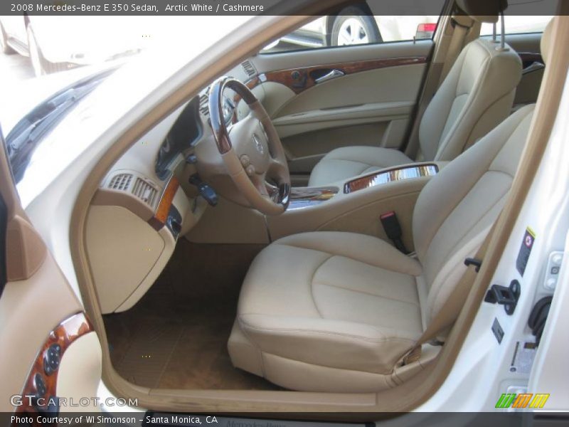 Arctic White / Cashmere 2008 Mercedes-Benz E 350 Sedan