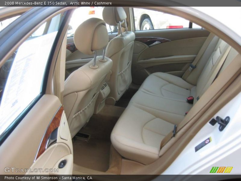 Arctic White / Cashmere 2008 Mercedes-Benz E 350 Sedan