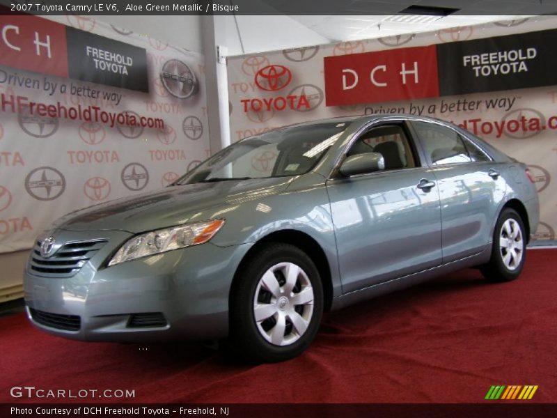 Aloe Green Metallic / Bisque 2007 Toyota Camry LE V6