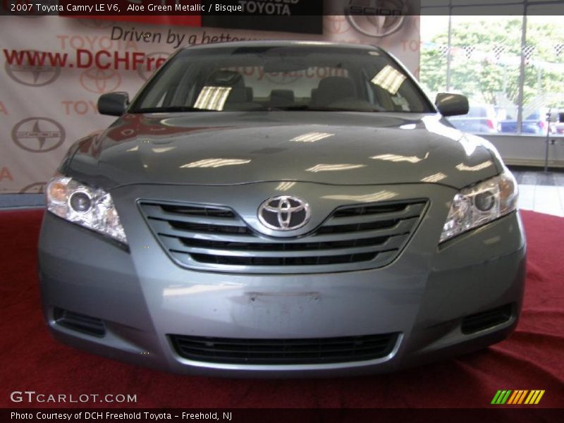 Aloe Green Metallic / Bisque 2007 Toyota Camry LE V6