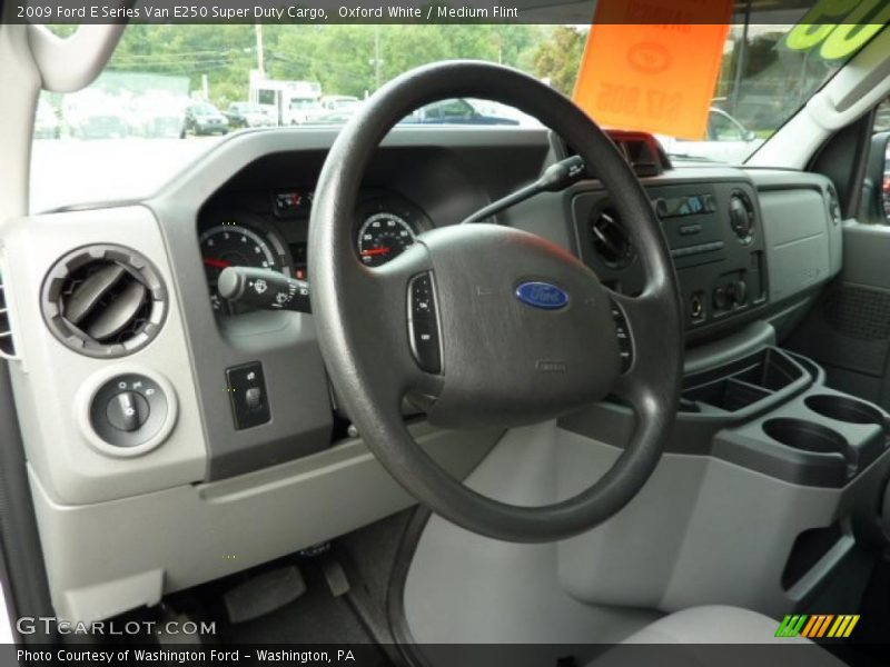 Oxford White / Medium Flint 2009 Ford E Series Van E250 Super Duty Cargo
