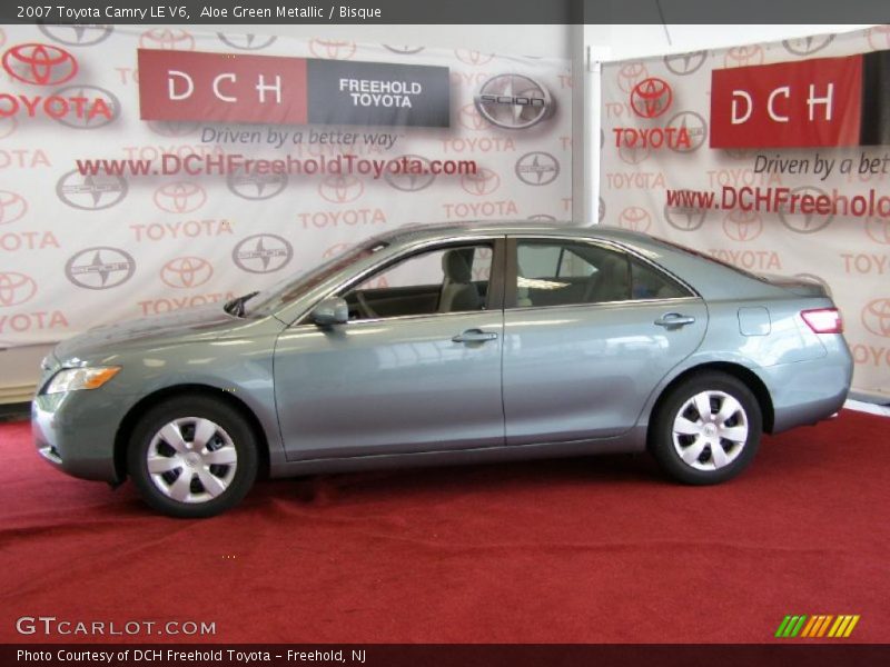 Aloe Green Metallic / Bisque 2007 Toyota Camry LE V6
