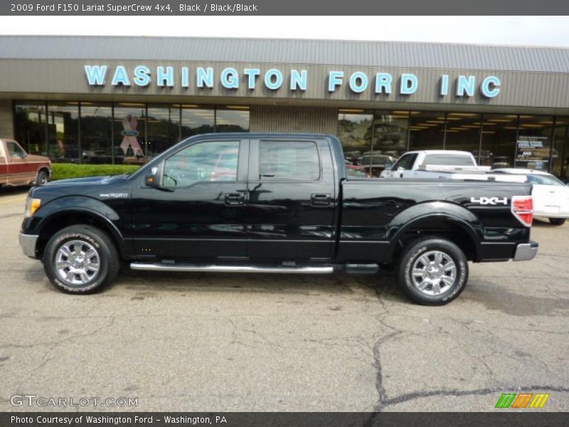 Black / Black/Black 2009 Ford F150 Lariat SuperCrew 4x4