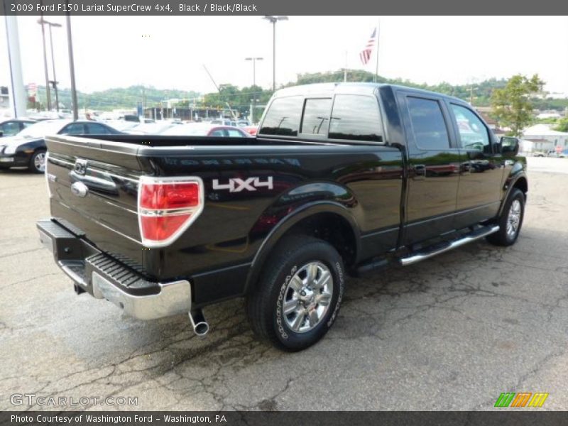 Black / Black/Black 2009 Ford F150 Lariat SuperCrew 4x4