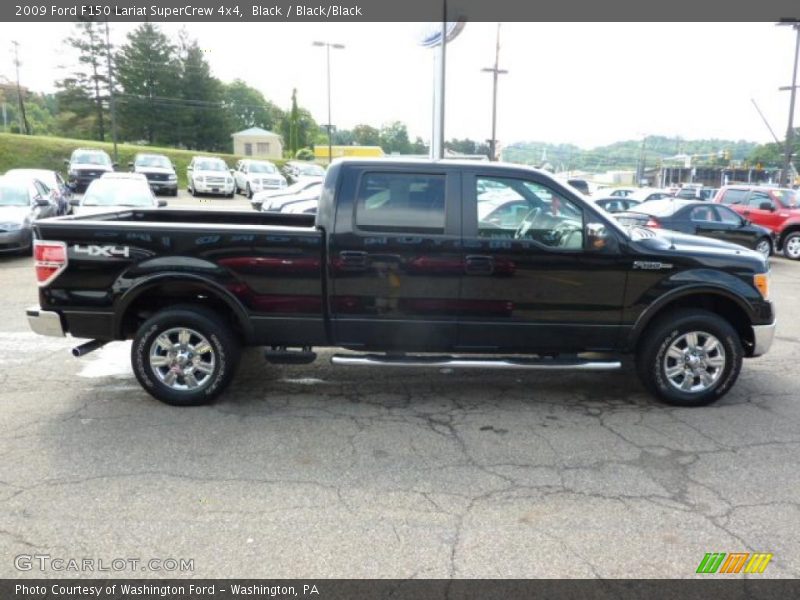 Black / Black/Black 2009 Ford F150 Lariat SuperCrew 4x4