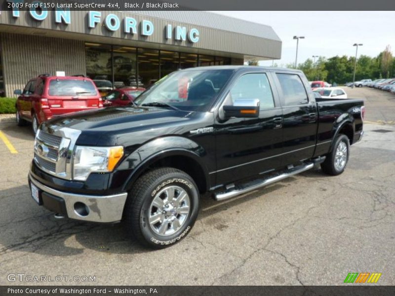 Black / Black/Black 2009 Ford F150 Lariat SuperCrew 4x4
