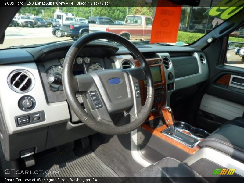 Black / Black/Black 2009 Ford F150 Lariat SuperCrew 4x4