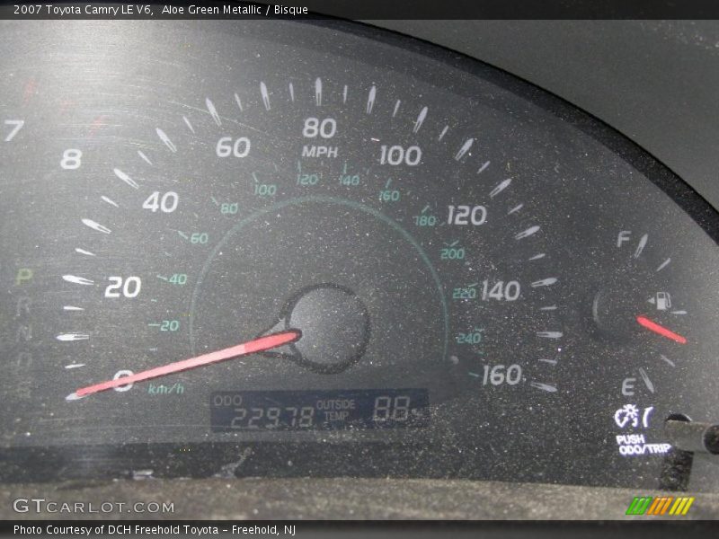 Aloe Green Metallic / Bisque 2007 Toyota Camry LE V6