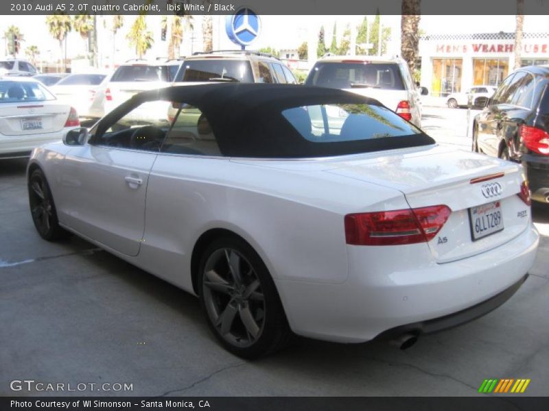 Ibis White / Black 2010 Audi A5 2.0T quattro Cabriolet