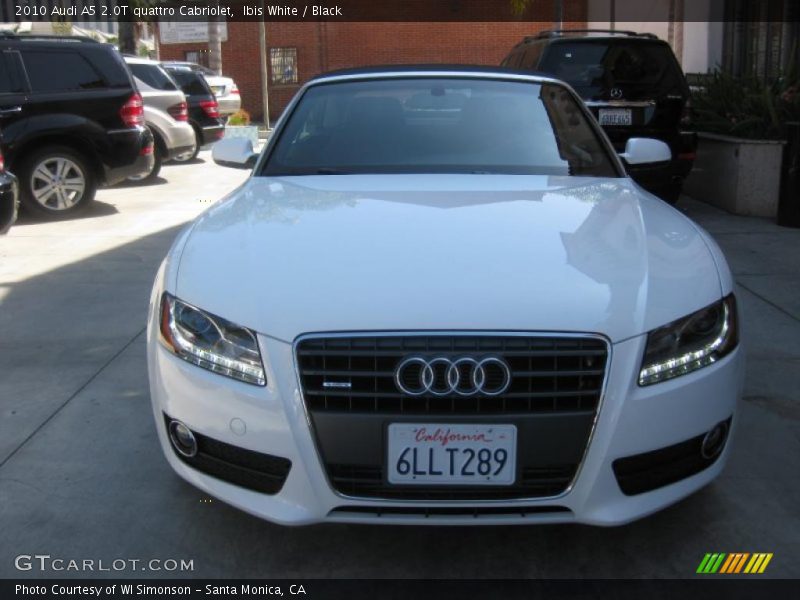 Ibis White / Black 2010 Audi A5 2.0T quattro Cabriolet