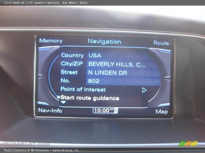 Ibis White / Black 2010 Audi A5 2.0T quattro Cabriolet