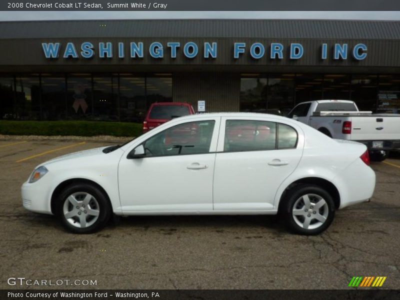 Summit White / Gray 2008 Chevrolet Cobalt LT Sedan