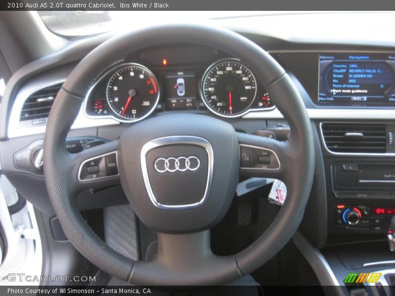 Ibis White / Black 2010 Audi A5 2.0T quattro Cabriolet