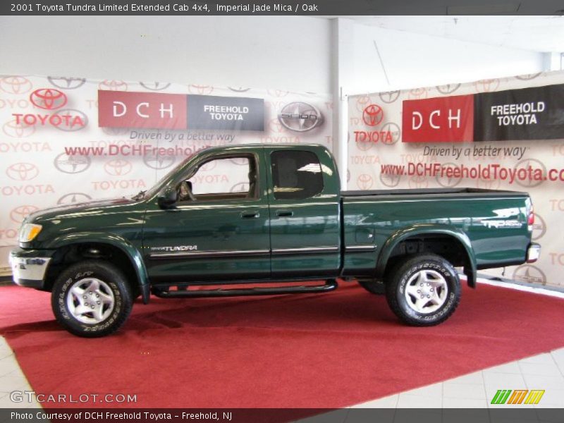 Imperial Jade Mica / Oak 2001 Toyota Tundra Limited Extended Cab 4x4