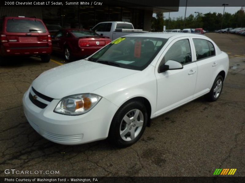 Summit White / Gray 2008 Chevrolet Cobalt LT Sedan