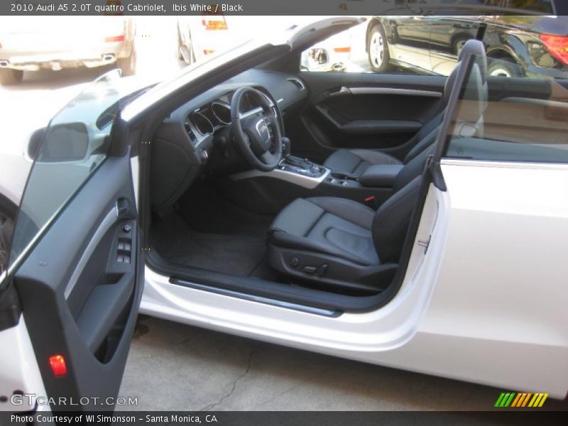 Ibis White / Black 2010 Audi A5 2.0T quattro Cabriolet