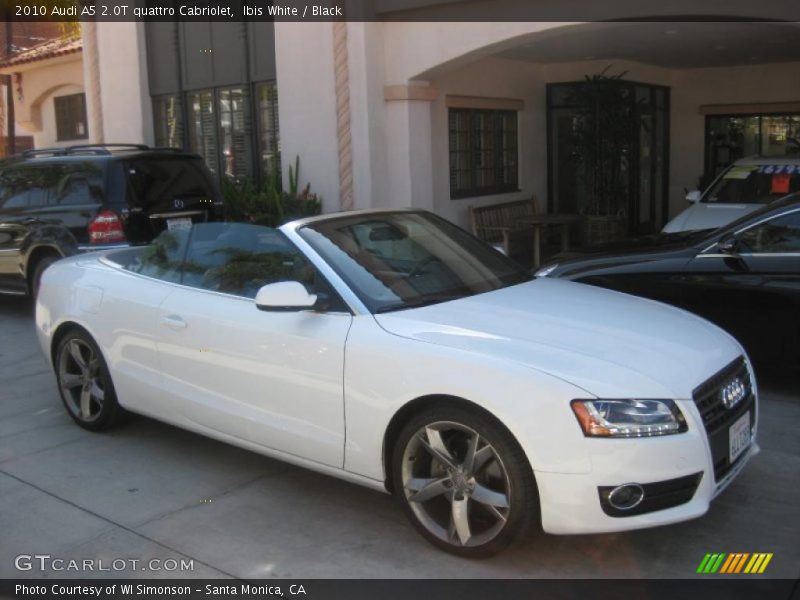 Ibis White / Black 2010 Audi A5 2.0T quattro Cabriolet