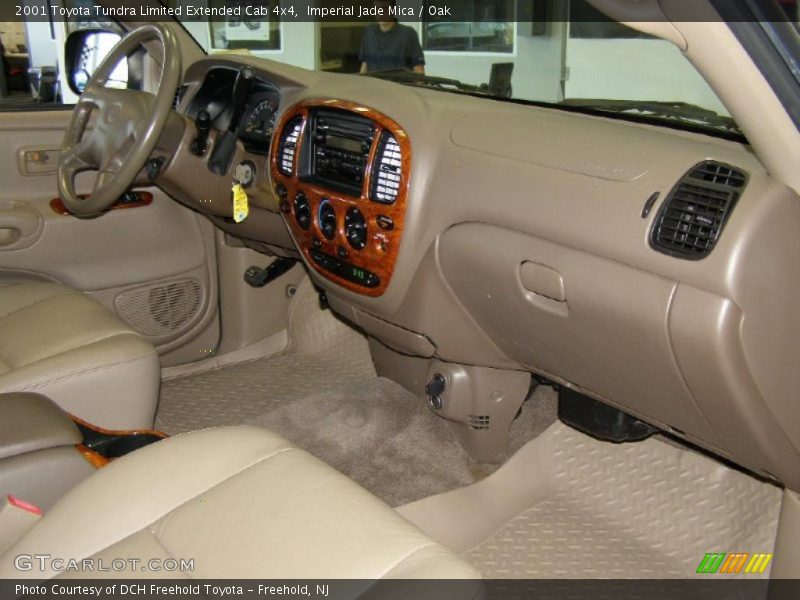 Imperial Jade Mica / Oak 2001 Toyota Tundra Limited Extended Cab 4x4