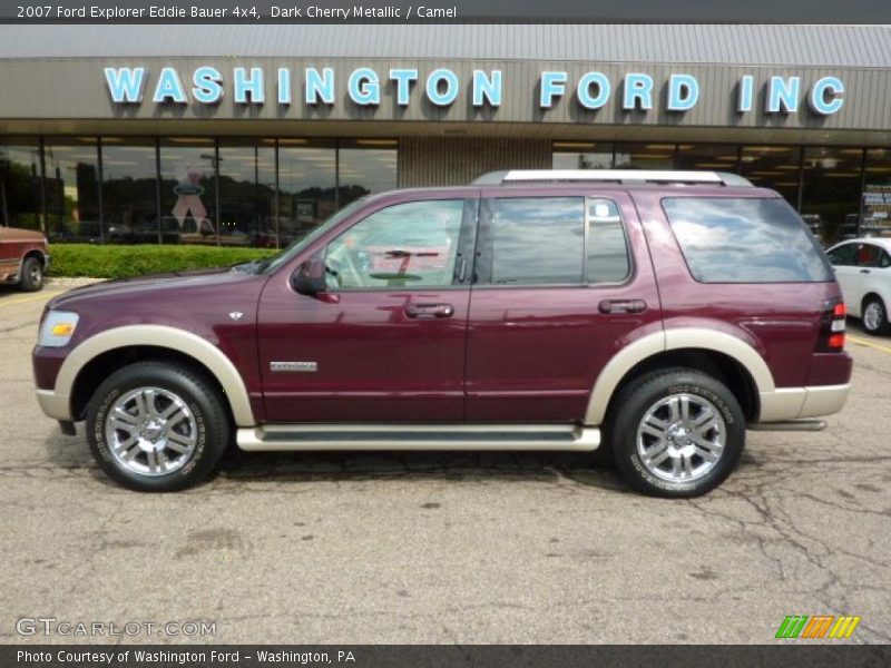 Dark Cherry Metallic / Camel 2007 Ford Explorer Eddie Bauer 4x4