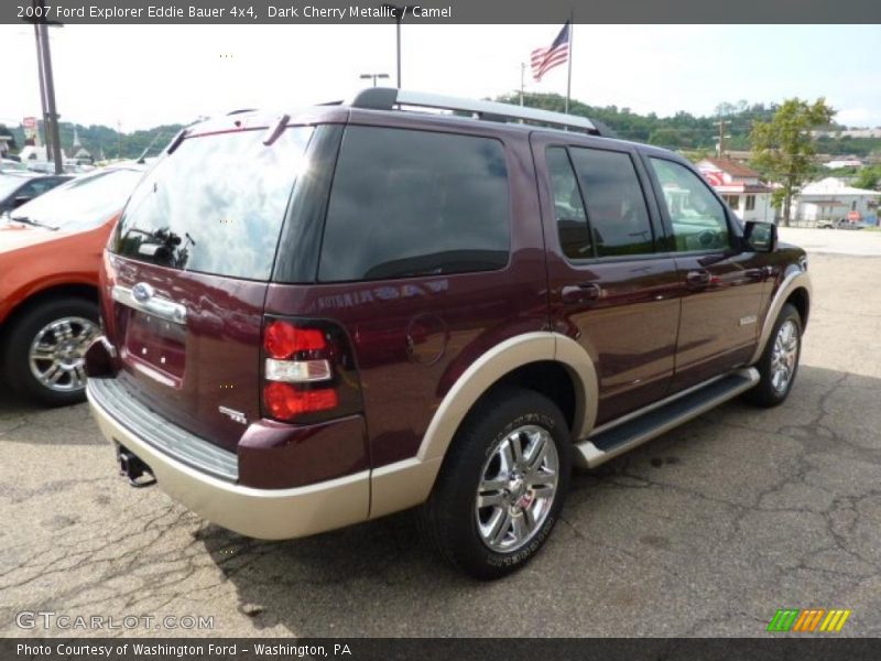 Dark Cherry Metallic / Camel 2007 Ford Explorer Eddie Bauer 4x4