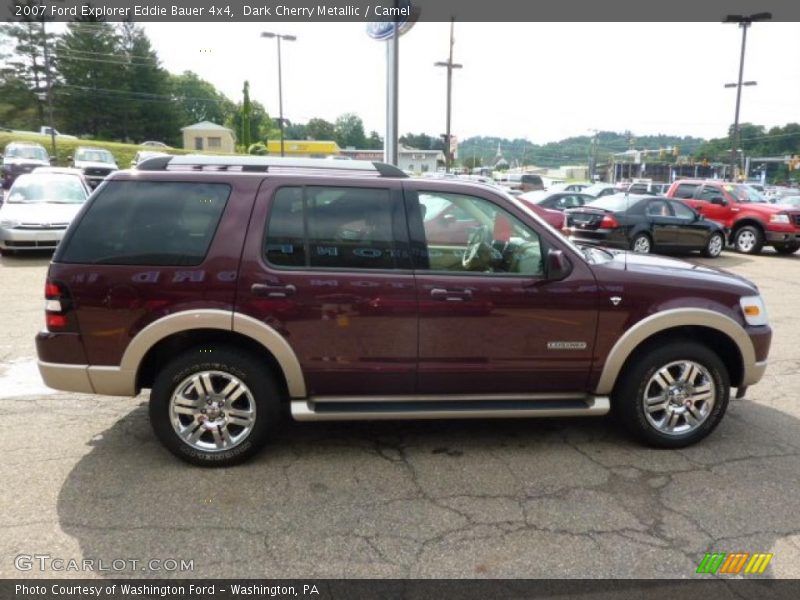 Dark Cherry Metallic / Camel 2007 Ford Explorer Eddie Bauer 4x4