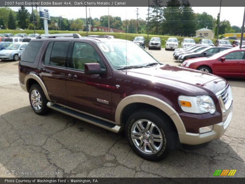 Dark Cherry Metallic / Camel 2007 Ford Explorer Eddie Bauer 4x4