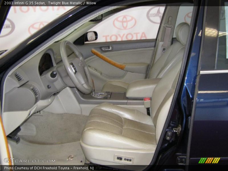 Twilight Blue Metallic / Willow 2003 Infiniti G 35 Sedan