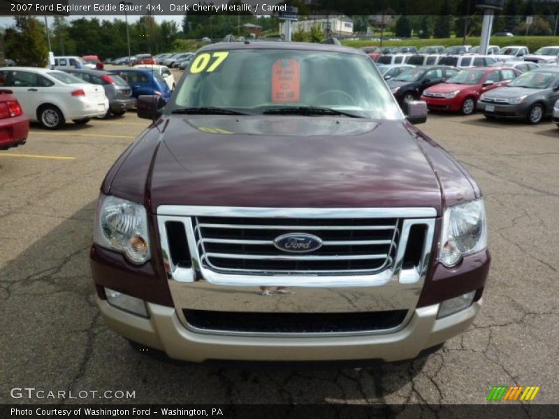 Dark Cherry Metallic / Camel 2007 Ford Explorer Eddie Bauer 4x4