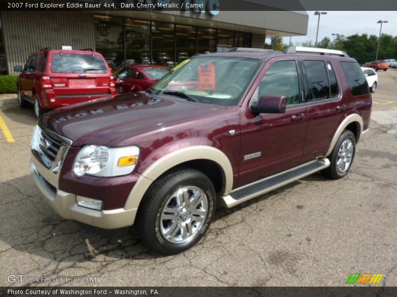 Dark Cherry Metallic / Camel 2007 Ford Explorer Eddie Bauer 4x4