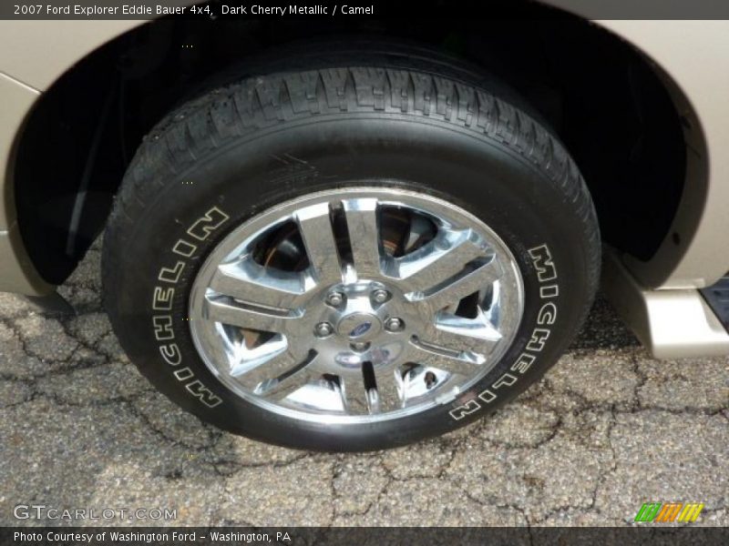 Dark Cherry Metallic / Camel 2007 Ford Explorer Eddie Bauer 4x4