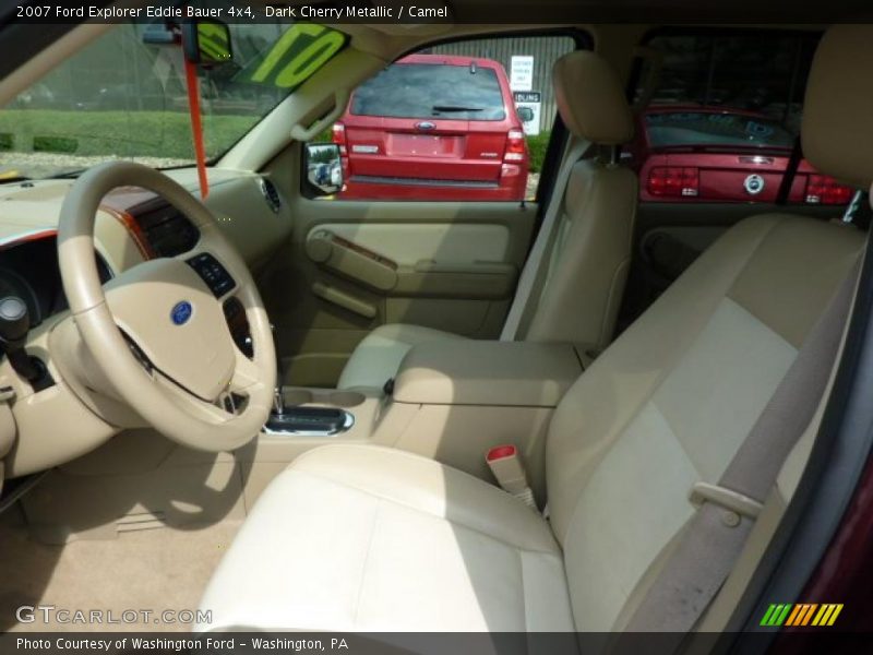 Dark Cherry Metallic / Camel 2007 Ford Explorer Eddie Bauer 4x4