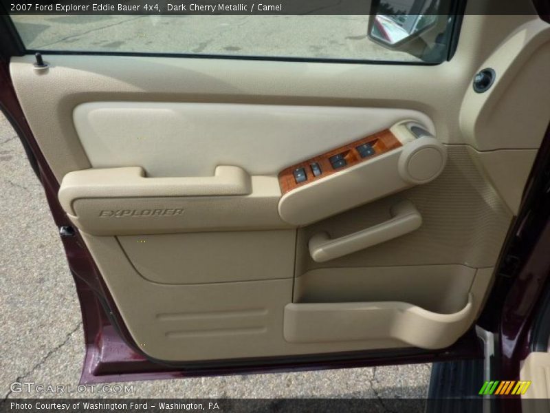 Dark Cherry Metallic / Camel 2007 Ford Explorer Eddie Bauer 4x4