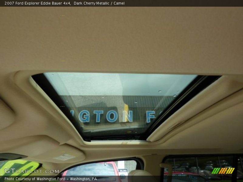 Dark Cherry Metallic / Camel 2007 Ford Explorer Eddie Bauer 4x4