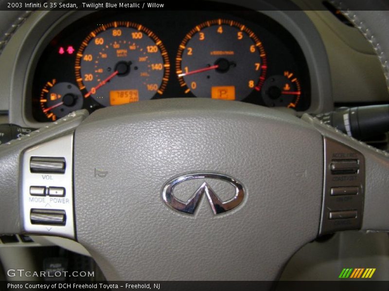 Twilight Blue Metallic / Willow 2003 Infiniti G 35 Sedan