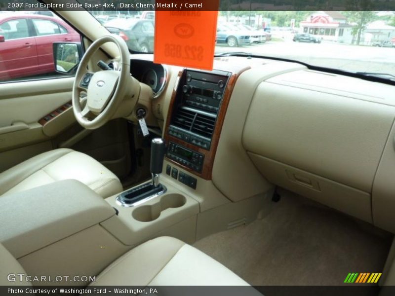 Dark Cherry Metallic / Camel 2007 Ford Explorer Eddie Bauer 4x4