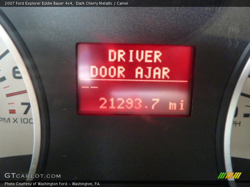 Dark Cherry Metallic / Camel 2007 Ford Explorer Eddie Bauer 4x4